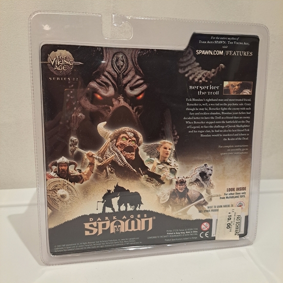 Spawn McFarlane Toy Dark Ages Series 22 The Viking Age BERSERKER THE TROLL 2002 - Picture 5 of 6